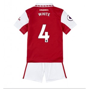 Arsenal Benjamin White #4 kläder Barn 2022-23 Hemmatröja Kortärmad (+ korta byxor)